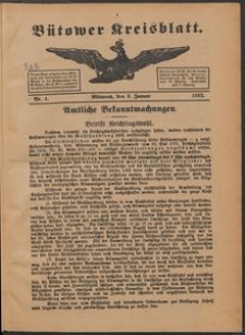 B&uuml;tower Kreisblatt 1912