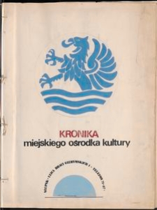 Kronika Miejskiego Ośrodka Kultury [1]