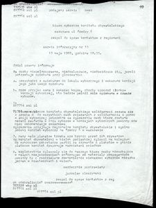 Fax do Biura Wyborczego Komitetu Obywatelskiego