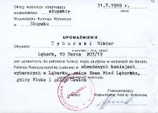 Upoważnienie - Tyburski Wiktor [1]