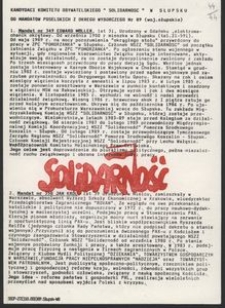 Kandydaci Komitetu Obywatelskiego "Solidarność" w Słupsku