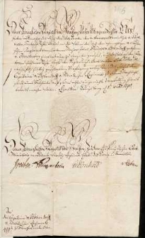 [Patent oficerski Johanna Friedricha von Hohendorff]
