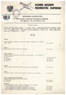 Dziennik Urzędowy Województwa Słupskiego. Nr 1-3/1984