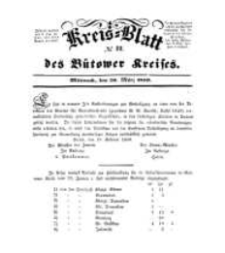 Kreisblatt des Bütower Kreises 1850 nr 12