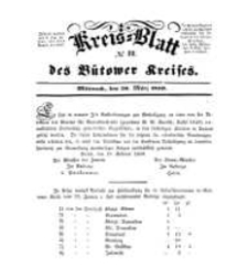 Kreisblatt des B&uuml;tower Kreises 1850 nr 12