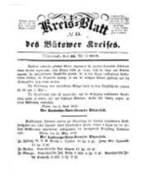 Kreisblatt des Bütower Kreises 1850 nr 15
