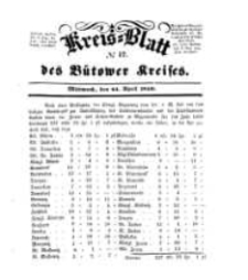 Kreisblatt des Bütower Kreises 1850 nr 17