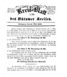 Kreisblatt des Bütower Kreises 1850 nr 20