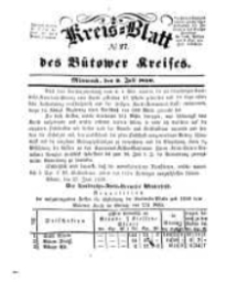 Kreisblatt des B&uuml;tower Kreises 1850 nr 27