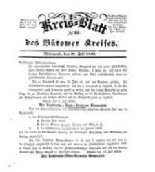 Kreisblatt des B&uuml;tower Kreises 1850 nr 29