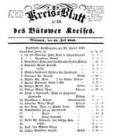 Kreisblatt des Bütower Kreises 1850 nr 31