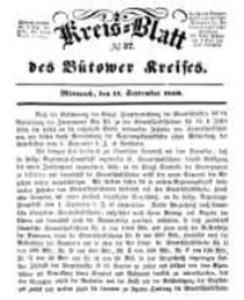 Kreisblatt des B&uuml;tower Kreises 1850 nr 37