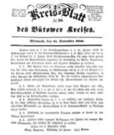 Kreisblatt des B&uuml;tower Kreises 1850 nr 39