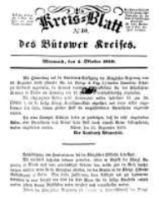 Kreisblatt des B&uuml;tower Kreises 1850 nr 40