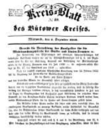 Kreisblatt des Bütower Kreises 1850 nr 49