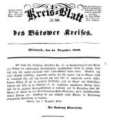 Kreisblatt des B&uuml;tower Kreises 1850 nr 50
