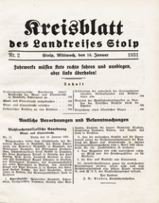 Kreisblatt des Landkreises Stolp nr 2