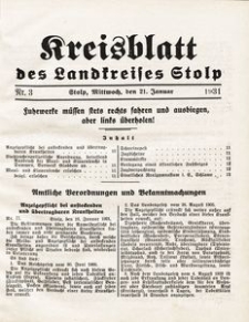 Kreisblatt des Landkreises Stolp nr 3
