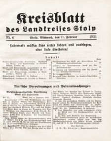 Kreisblatt des Landkreises Stolp nr 6