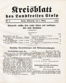 Kreisblatt des Landkreises Stolp nr 9