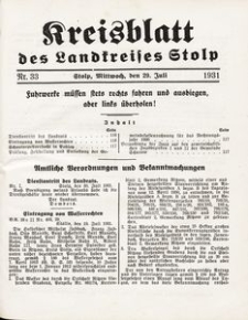 Kreisblatt des Landkreises Stolp nr 33