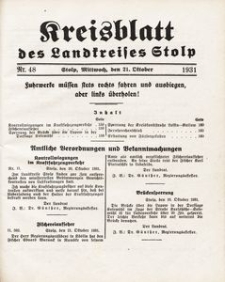 Kreisblatt des Landkreises Stolp nr 48