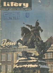 Litery : magazyn społeczno-kulturalny Wybrzeża, 1966, nr 1