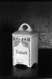 Puszka fajansowa na przyprawy - Wdzydze