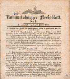 Rummelsburger Kreisblatt 1849