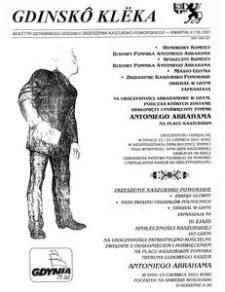 Gdinsk&ocirc; Kl&euml;ka : biuletyn Gdyńskiego Oddziału Zrzeszenia Kaszubsko-Pomorskiego Kwartał II Nr (18) 2001