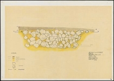 Grzybnica - przekr&oacute;j grobu. Stan. Nr 1