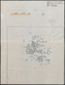 Grzybnica - rzut poziomy i profil obiektu nr 15. Stan. 1