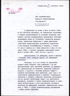 [Przewodniczący Komitetu Obywatelskiego "Solidarność" w Słupsku]