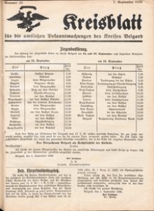 Kreisblatt für die amtlichen Bekanntmachungen des Kreises Belgard 1936 Nr 35