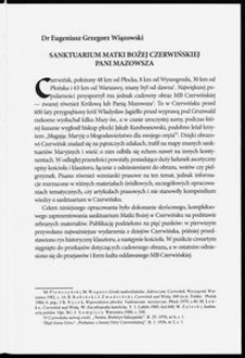 Sanctuary of Our Lady of Czerwinsk, the Lady of Mazovia