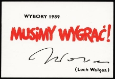 Musimy Wygrać - Wybory 1989