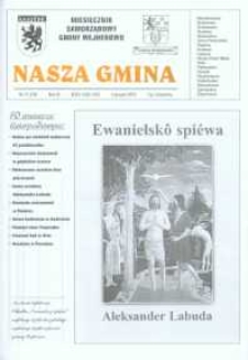 Nasza Gmina. Miesięcznik Samorządowy Gminy Wejherowo, 2002, listopad, Nr 11 (78)