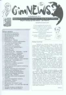 GimNEWS. Miesięcznik Samorządowego Gimnazjum im. Jana pawła II w Bolszewie, 2010, październik