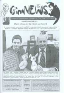 GimNEWS. Miesięcznik Samorządowego Gimnazjum im. Jana Pawła II w Bolszewie, 2011, marzec/kwiecień