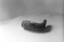 Róg wstępnie obrobiony na tabakierkę w kształcie buta