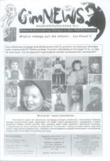 GimNews. Miesięcznik Samorządowego Gimnazjum im. Jana Pawła II w Bolszewie, 2011, wrzesień/październik