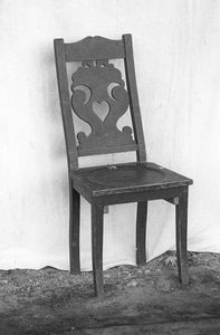 Krzesło malowane - Wdzydze Kiszewskie