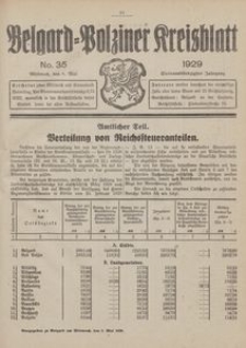 Belgard-Polziner Kreisblatt, 1929, Nr 35
