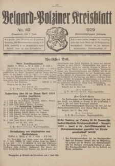 Belgard-Polziner Kreisblatt, 1929, Nr 42