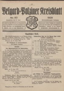Belgard-Polziner Kreisblatt, 1929, Nr 50