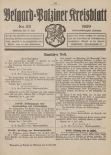 Belgard-Polziner Kreisblatt, 1929, Nr 53
