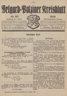 Belgard-Polziner Kreisblatt, 1929, Nr 60