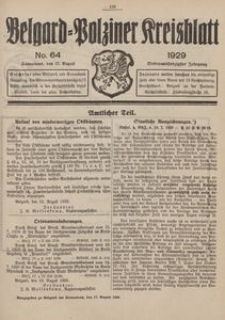 Belgard-Polziner Kreisblatt, 1929, Nr 64