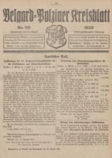 Belgard-Polziner Kreisblatt, 1929, Nr 66