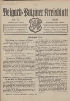Belgard-Polziner Kreisblatt, 1929, Nr 79